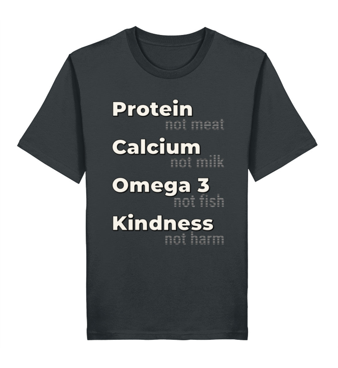 India Ink Grey Classic T-Shirt – Protein, not meat... - Vegayn