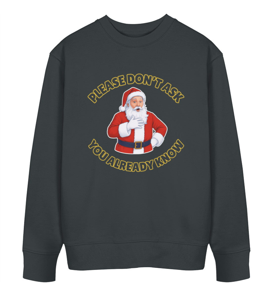 India Ink Grey Sweatshirt Christmas – Please don't ask. You already know - Vegayn