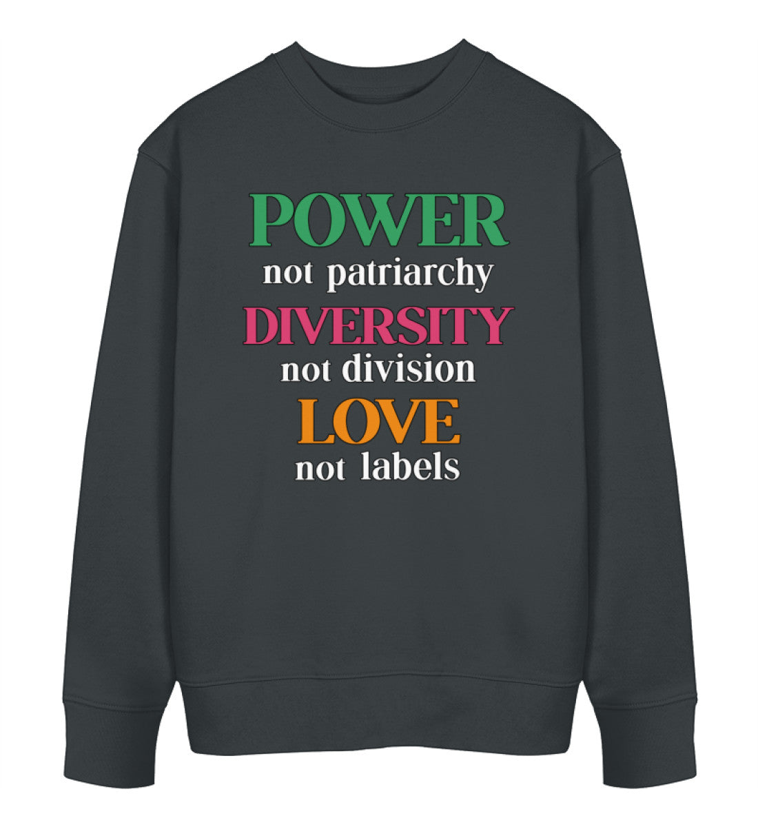 India Ink Grey Sweatshirt – Power, not patriarchy... - Vegayn