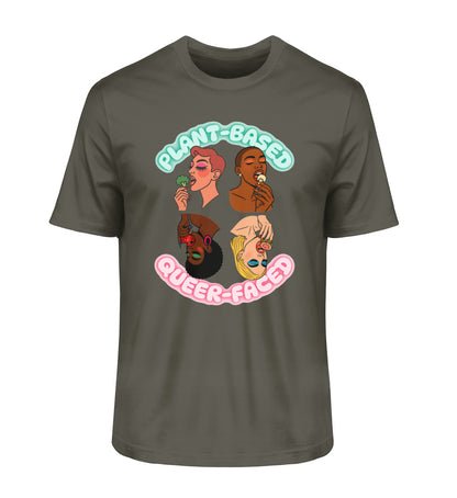 Khaki Classic T-Shirt – Plant-based, Queer-faced - Vegayn