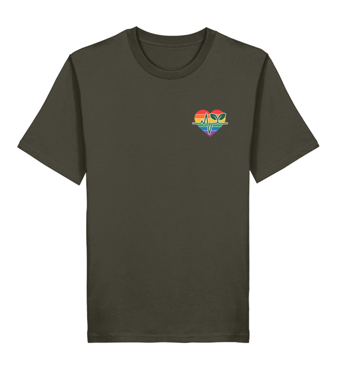 Khaki Classic T-Shirt – Queer-Vegan ECG - Vegayn