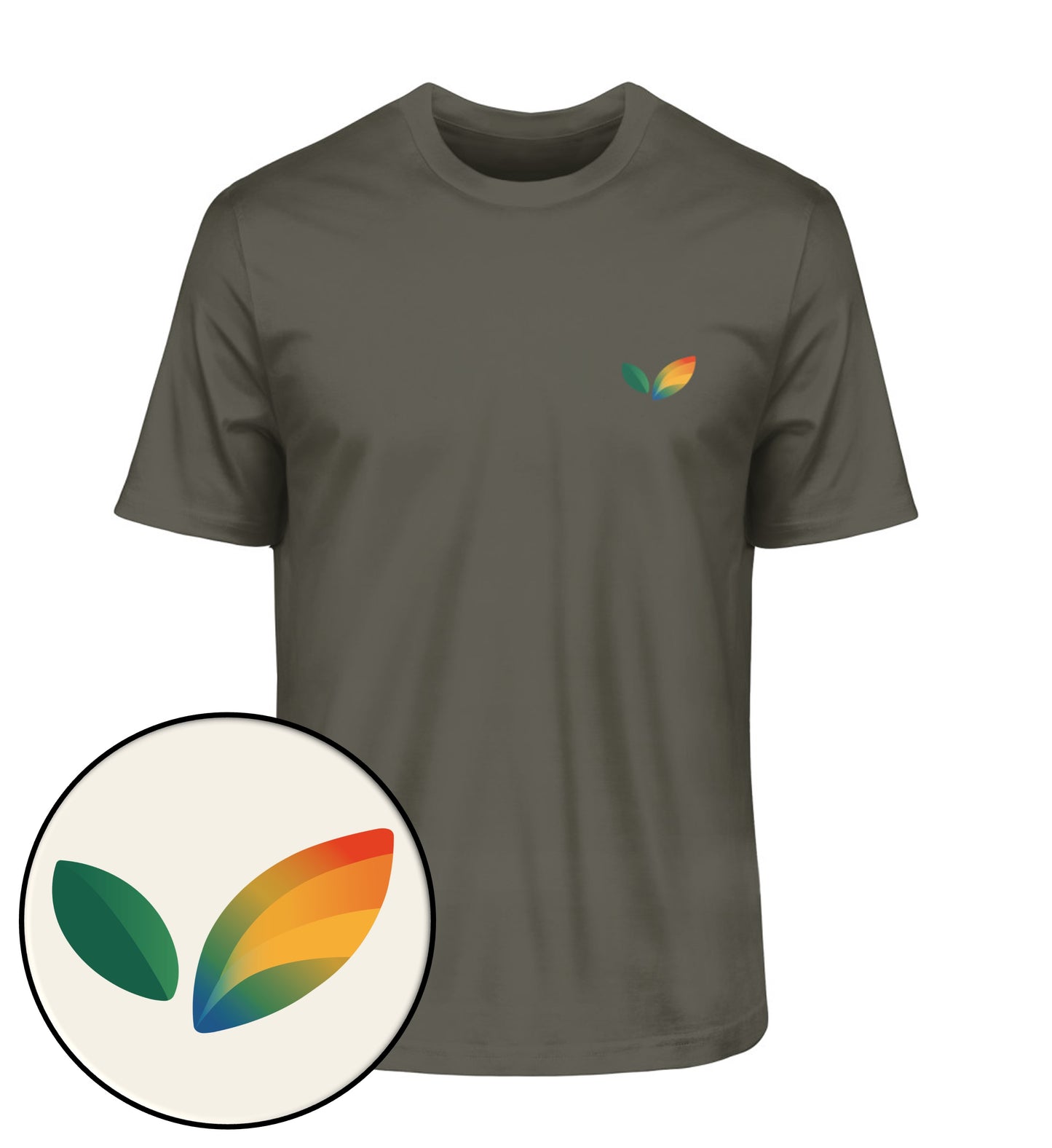 Khaki Classic T-Shirt – Vegayn Queer Little Leaf