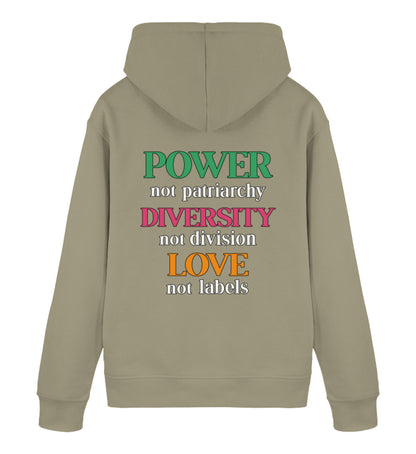 Khaki Hoodie – Power, not patriarchy... - Vegayn
