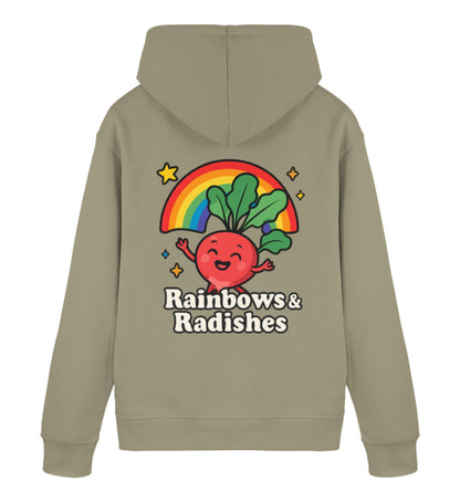 Khaki Hoodie – Rainbows & Radishes - Vegayn
