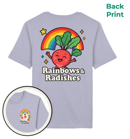 Lavender Classic_T-Shirt Rainbows Radishes - Vegayn