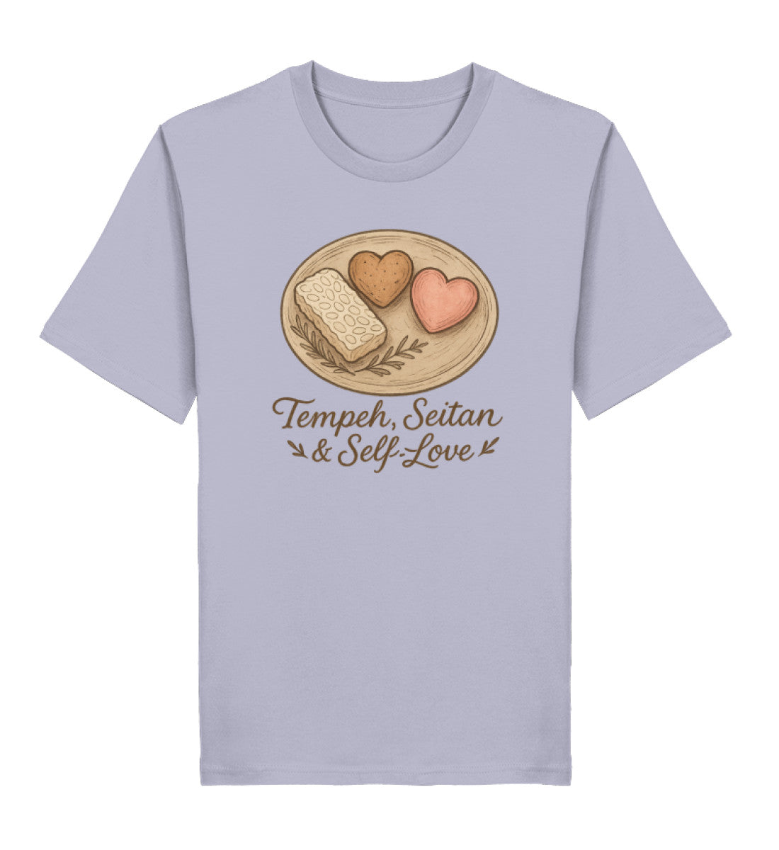 Lavender Classic T-Shirt – Tempeh, seitan & self-love - Vegayn