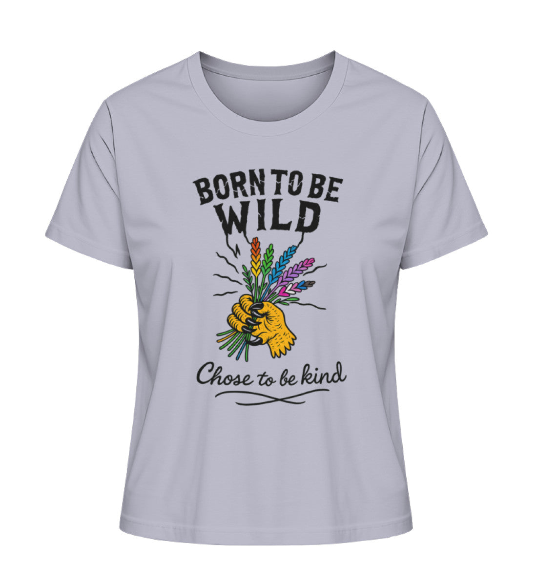 Lavender Short-Fit T-Shirt – Born to be wild. Chose to be kind. - Vegayn