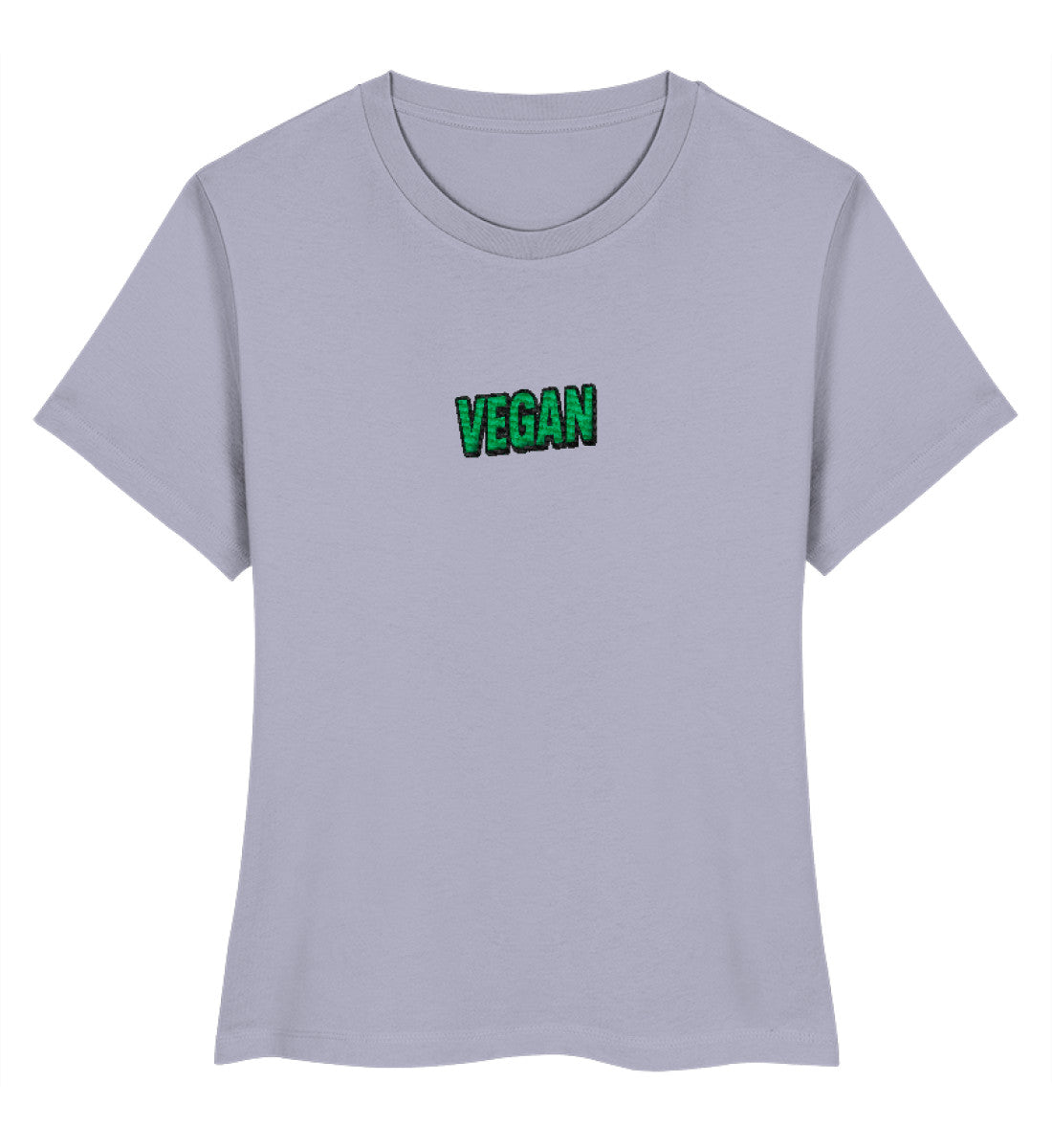Lavender Short-Fit T-Shirt Embroidery – Vegan - Vegayn