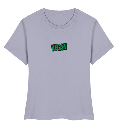Lavender Short-Fit T-Shirt Embroidery – Vegan - Vegayn