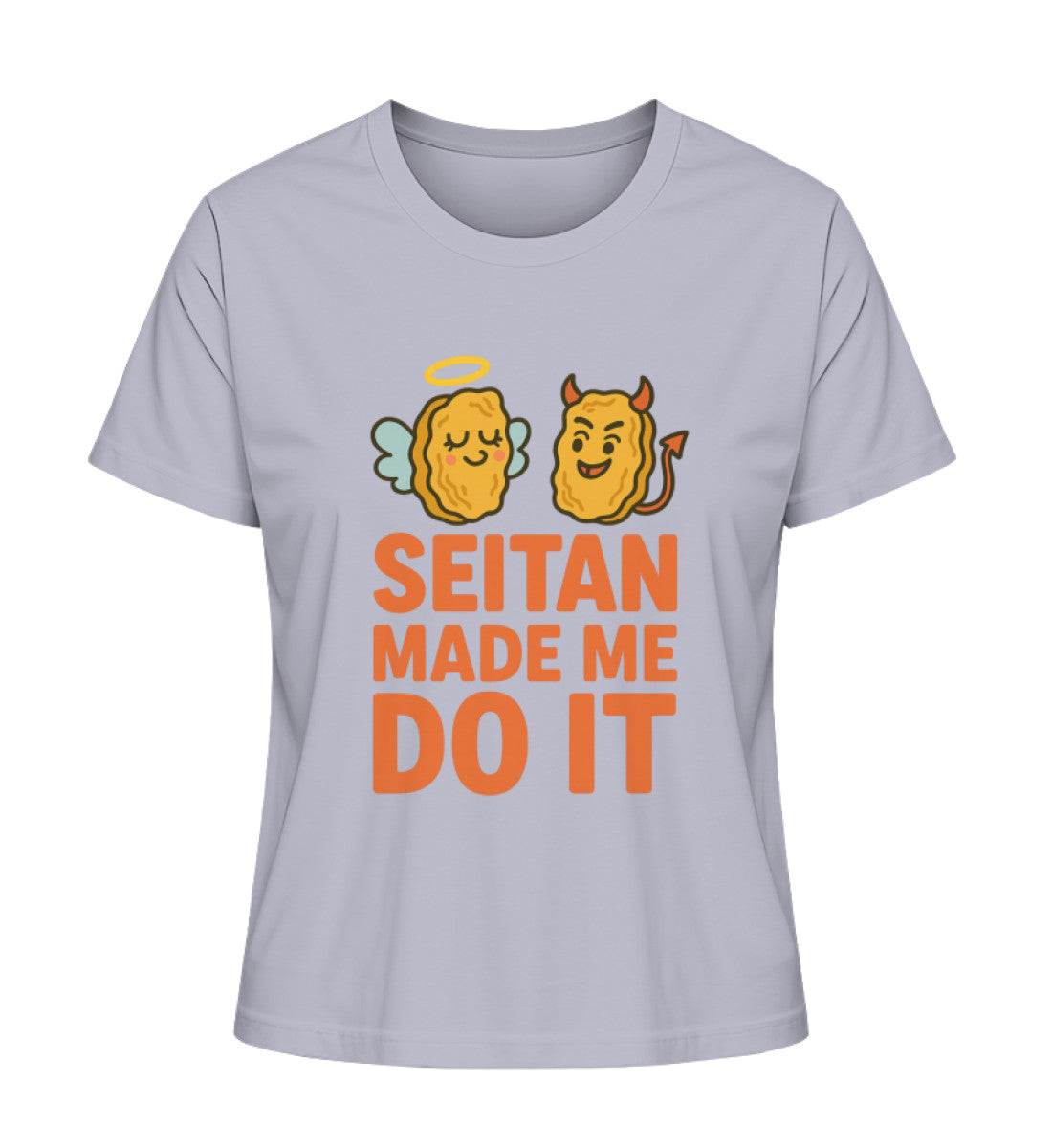 Lavender Short-Fit T-Shirt – Seitan made me do it - Vegayn
