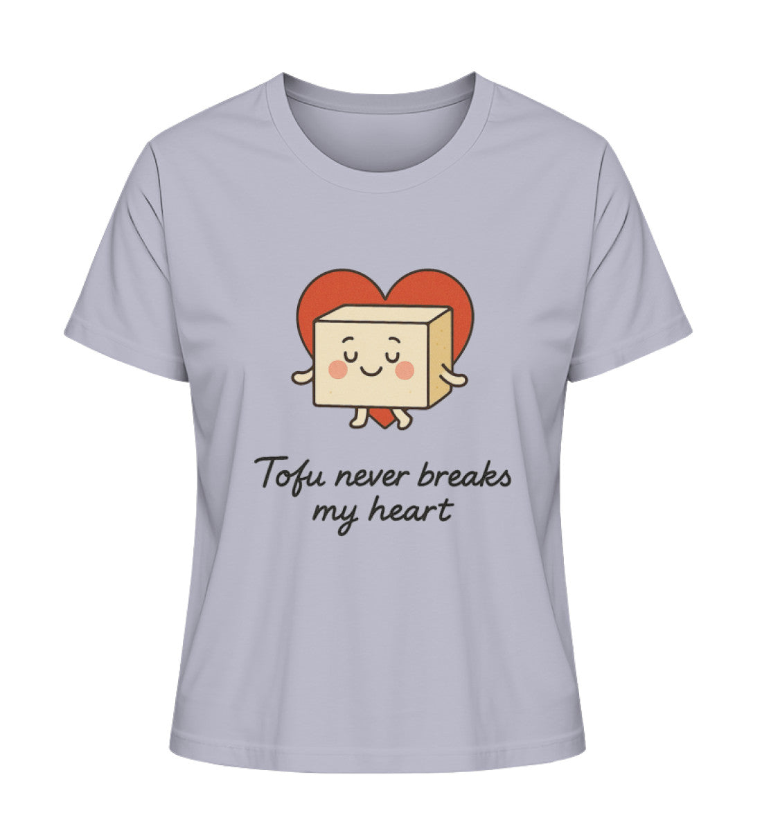 Lavender Short-Fit T-Shirt – Tofu never breaks my heart - Vegayn