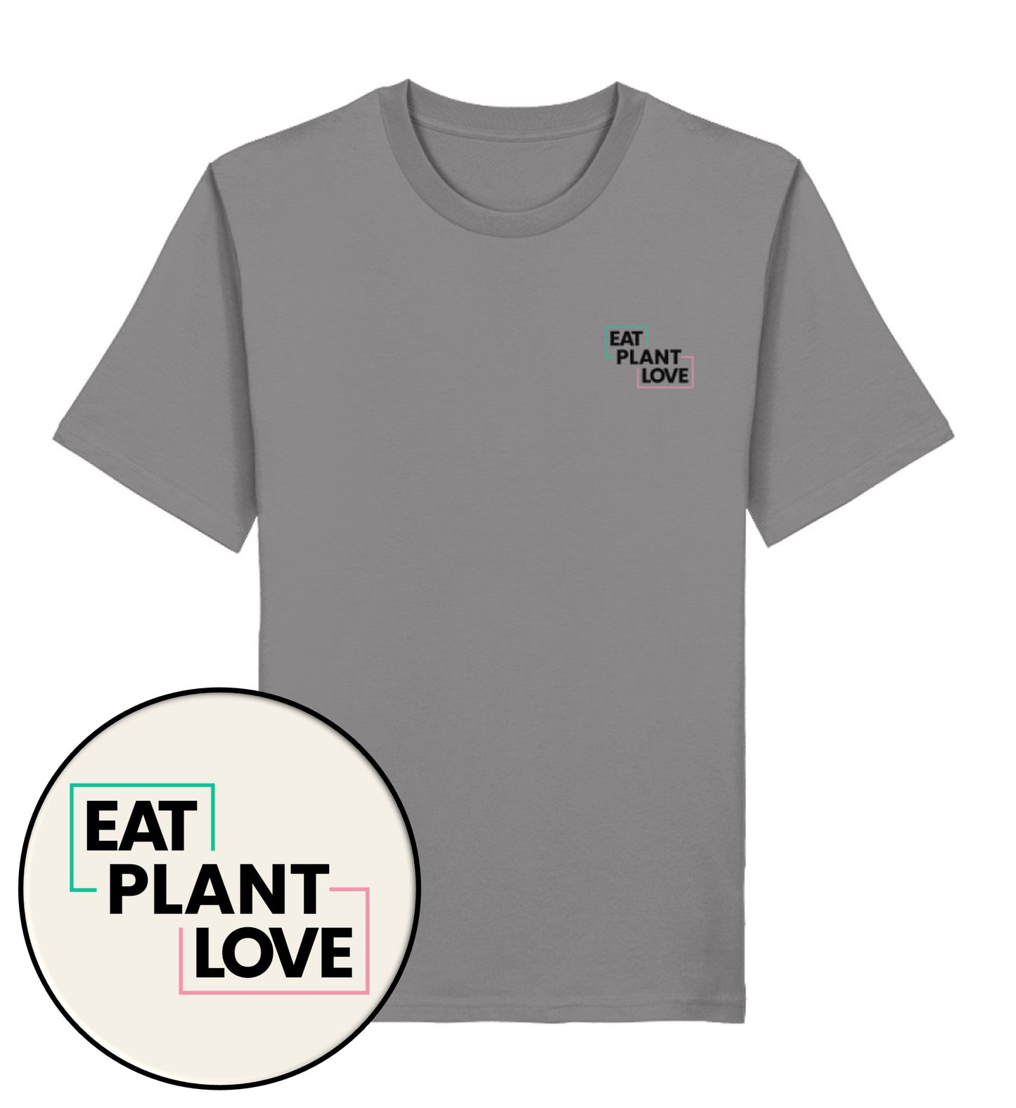Mid Heather Grey Classic T-Shirt– Eat plant. Plant love - Vegayn