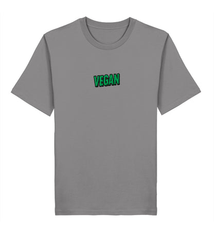 Mid Heather Grey Classic T-Shirt Embroidery – Vegan - Vegayn