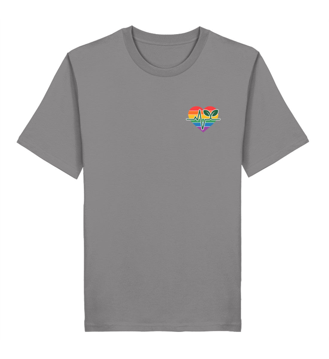 Mid Heather Grey Classic T-Shirt – Queer-Vegan ECG - Vegayn