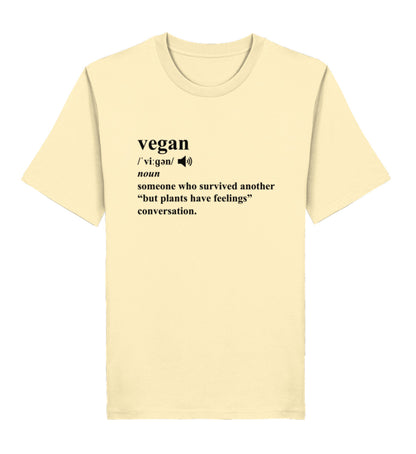 Natural Raw Classic T-Shirt – Dictionary Vegan - Vegayn