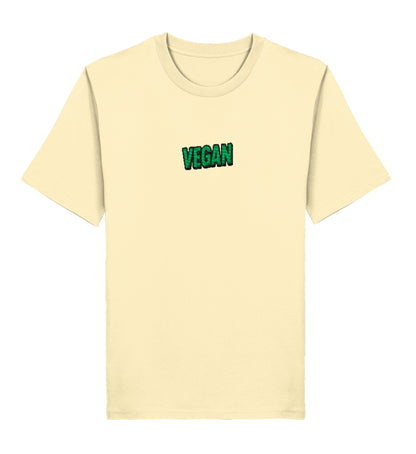 Natural Raw Classic T-Shirt Embroidery – Vegan - Vegayn