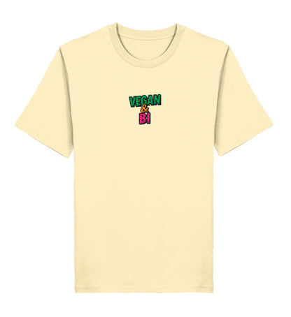 Natural Raw Classic T-Shirt Embroidery – Vegan & Bi - Vegayn
