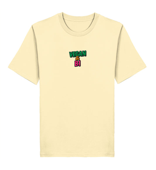 Natural Raw Classic T-Shirt Embroidery – Vegan & Bi - Vegayn