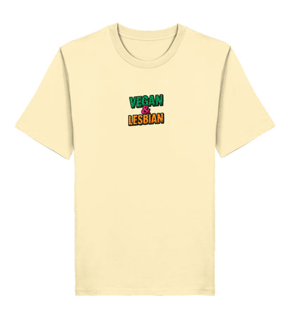 Natural Raw Classic T-Shirt Embroidery – Vegan & Lesbian - Vegayn