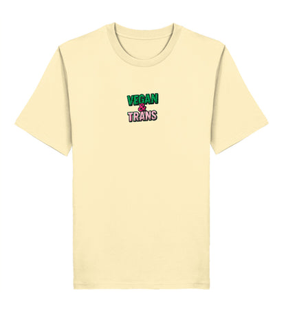 Natural Raw Classic T-Shirt Embroidery – Vegan & Trans - Vegayn