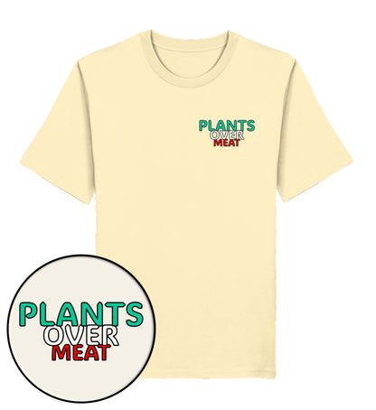 Natural Raw Classic T-Shirt – Plants over meat - Vegayn