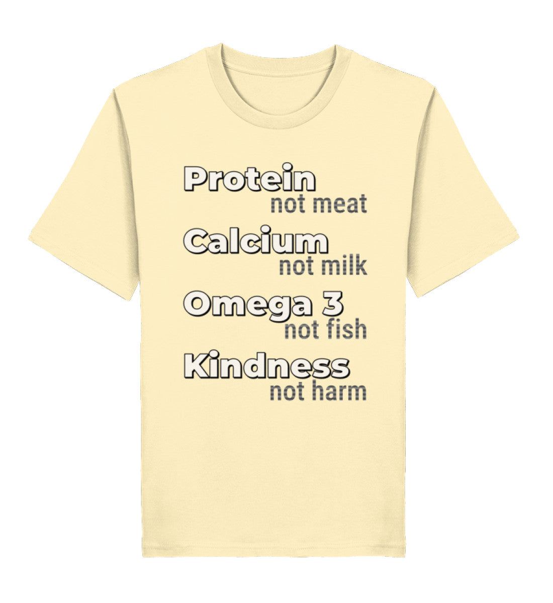 Natural Raw Classic T-Shirt – Protein, not meat... - Vegayn