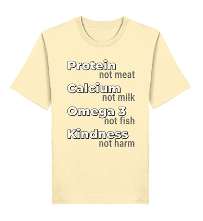 Natural Raw Classic T-Shirt – Protein, not meat... - Vegayn