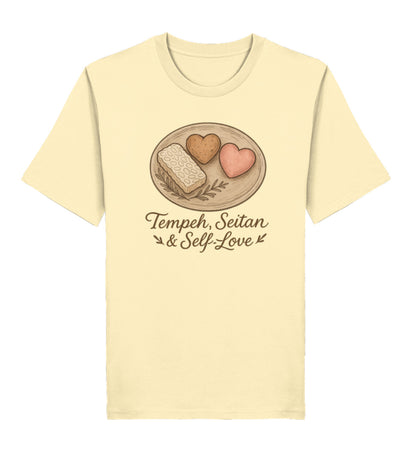 Natural Raw Classic T-Shirt – Tempeh, seitan & self-love - Vegayn