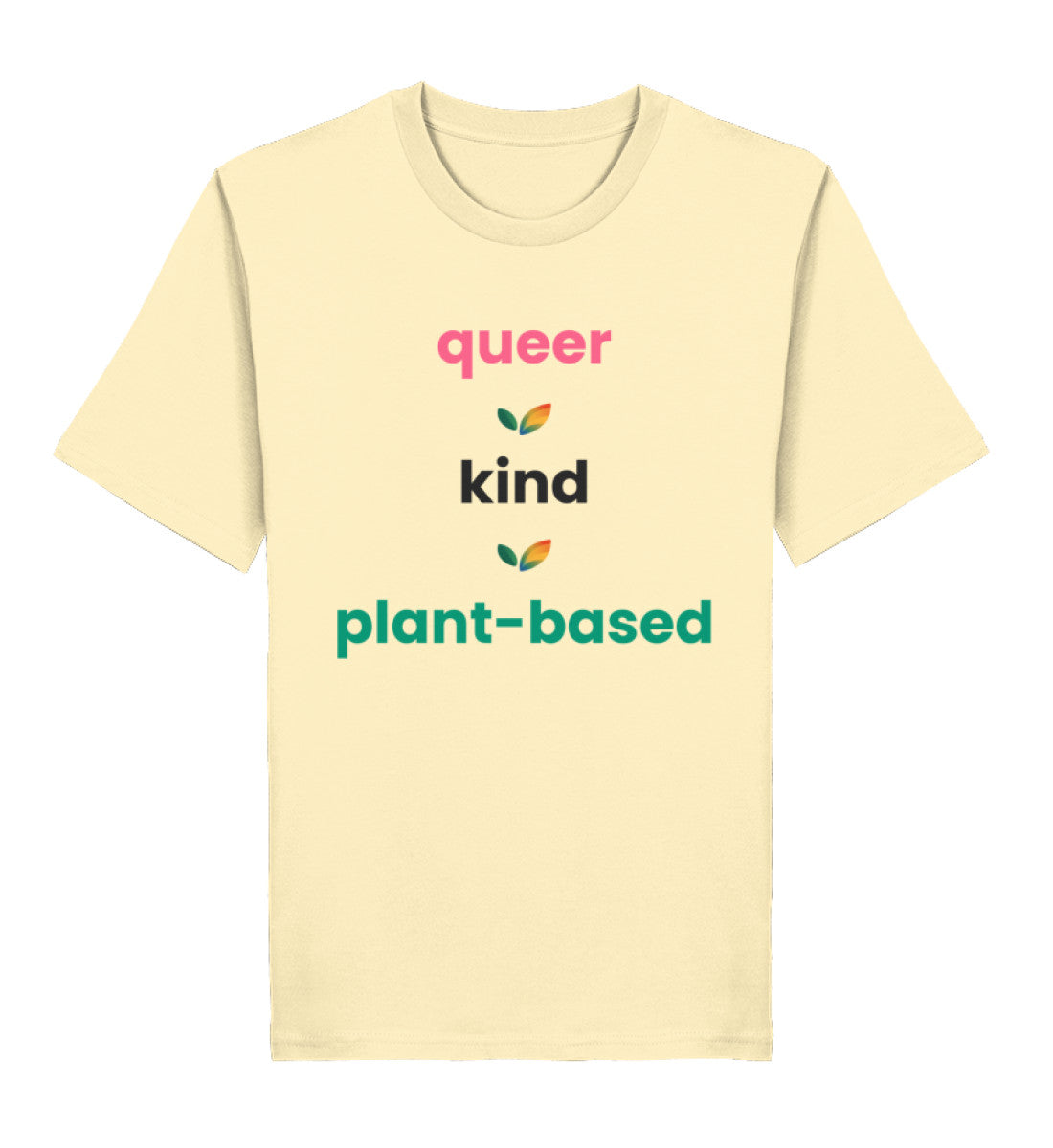 Natural Raw Classic T-Shirt – queer • kind • plant-based - Vegayn
