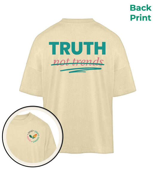 Natural Raw Oversized T-Shirt – Truth, not trends - Vegayn