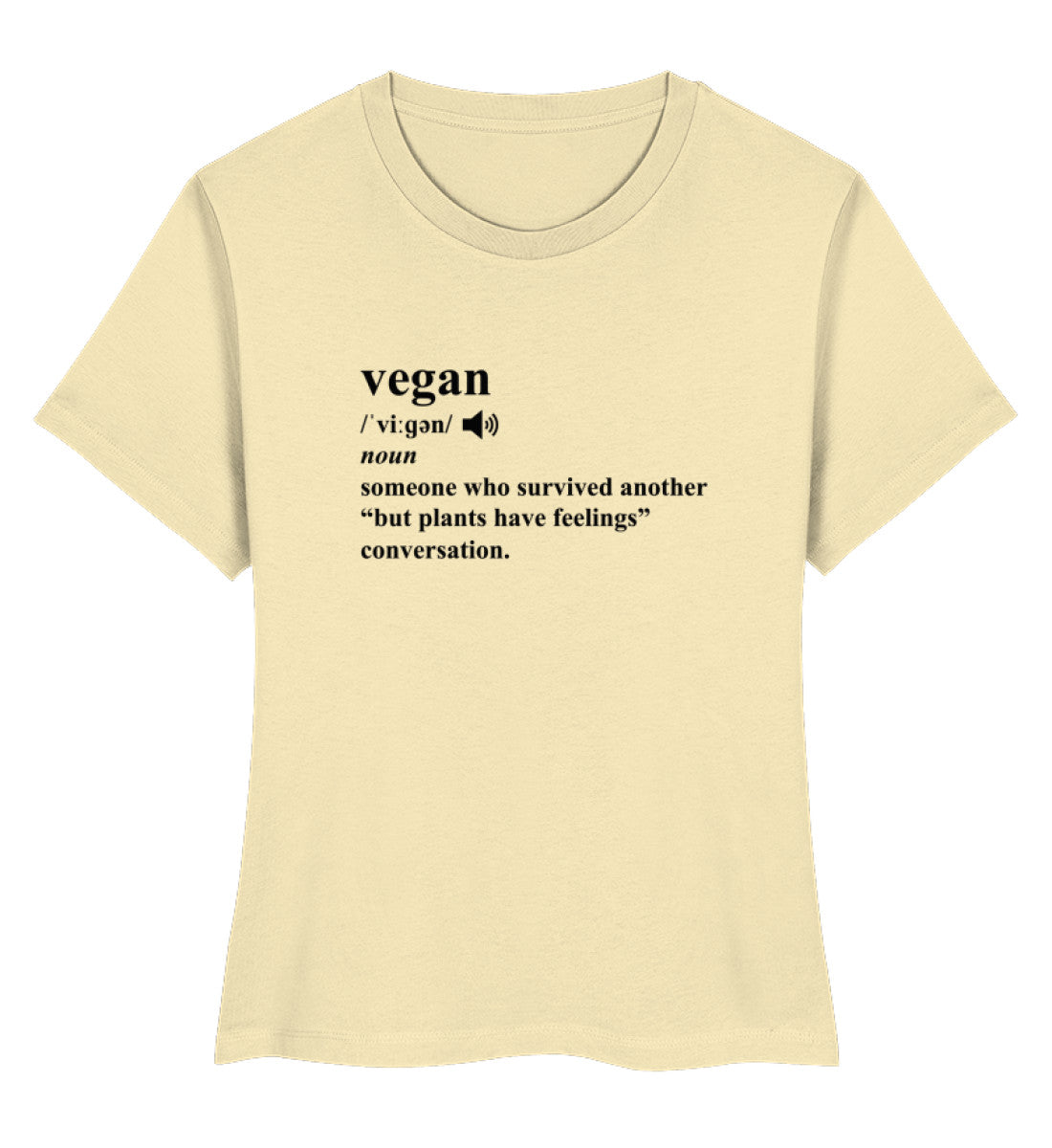 Natural Raw Short-Fit T-Shirt – Dictionary Vegan - Vegayn
