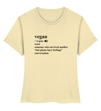 Natural Raw Short-Fit T-Shirt – Dictionary Vegan - Vegayn