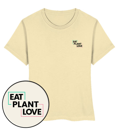 Natural Raw Short-Fit T-Shirt – Eat plant. Plant love - Vegayn