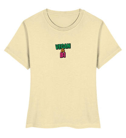 Natural Raw Short-Fit T-Shirt Embroidery – Vegan & Bi - Vegayn