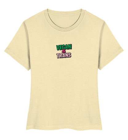 Natural Raw Short-Fit T-Shirt Embroidery – Vegan & Trans - Vegayn