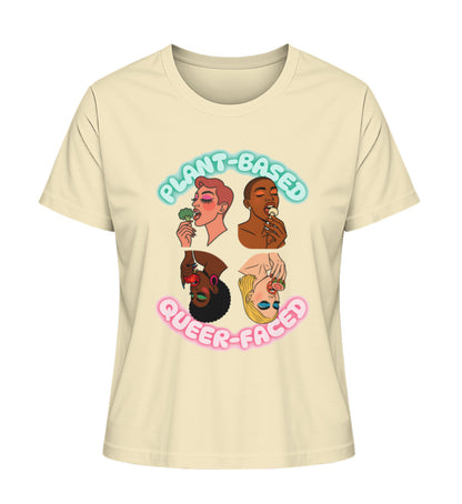 Natural Raw Short-Fit T-Shirt – Plant-based, Queer-faced - Vegayn