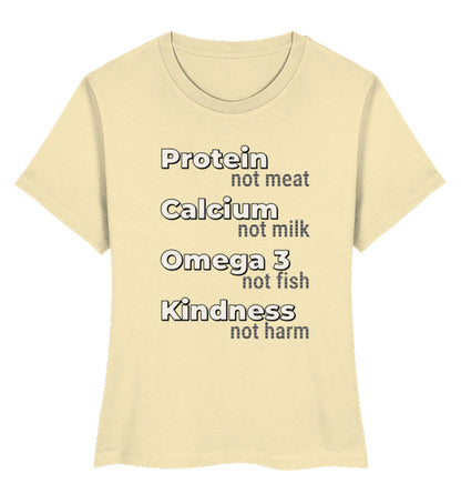 Natural Raw Short-Fit T-Shirt – Protein, not meat... - Vegayn