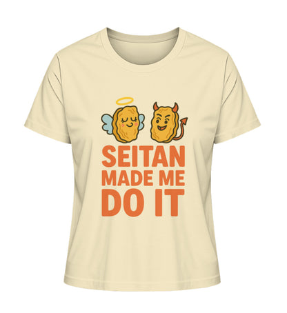 Natural Raw Short-Fit T-Shirt – Seitan made me do it - Vegayn