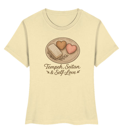 Natural Raw Short-Fit T-Shirt – Tempeh, seitan & self-love - Vegayn