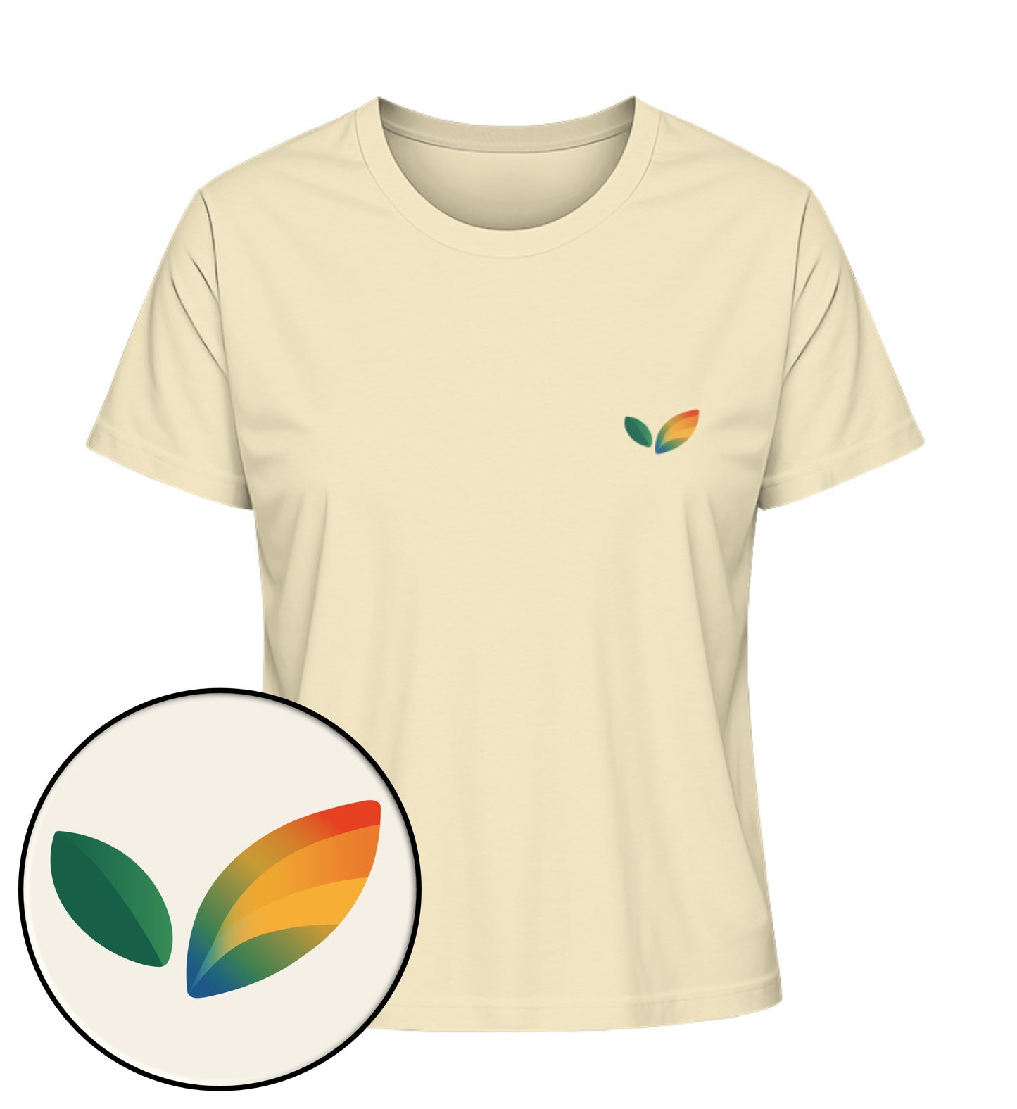 Natural Raw Short-Fit T-Shirt – Vegayn Queer Little Leaf