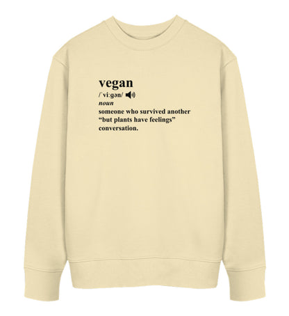 Natural Raw Sweatshirt – Dictionary Vegan - Vegayn
