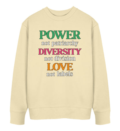 Natural Raw Sweatshirt – Power, not patriarchy... - Vegayn
