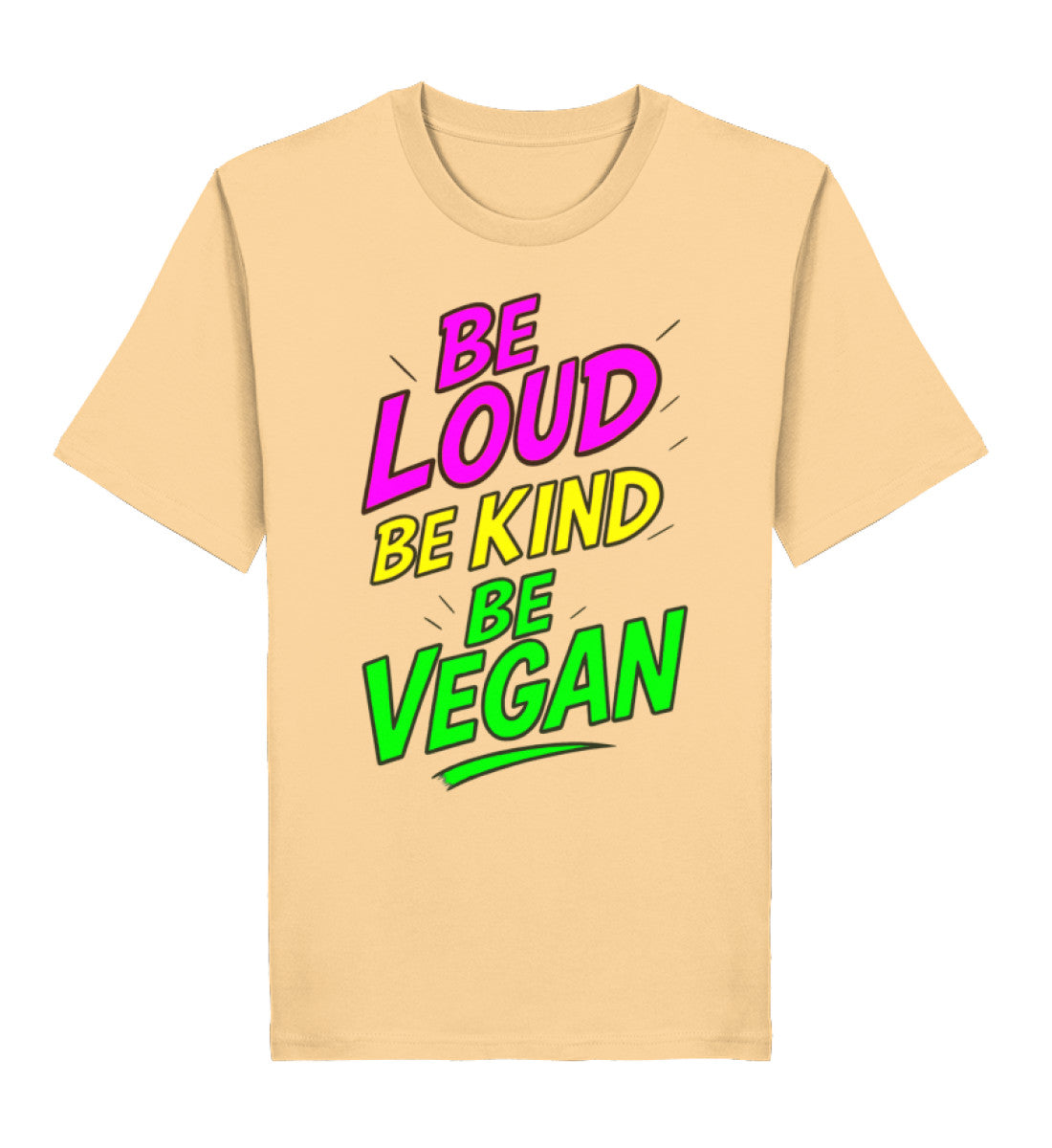 Nispero Classic T-Shirt – Be loud, be kind, be vegan - Vegayn