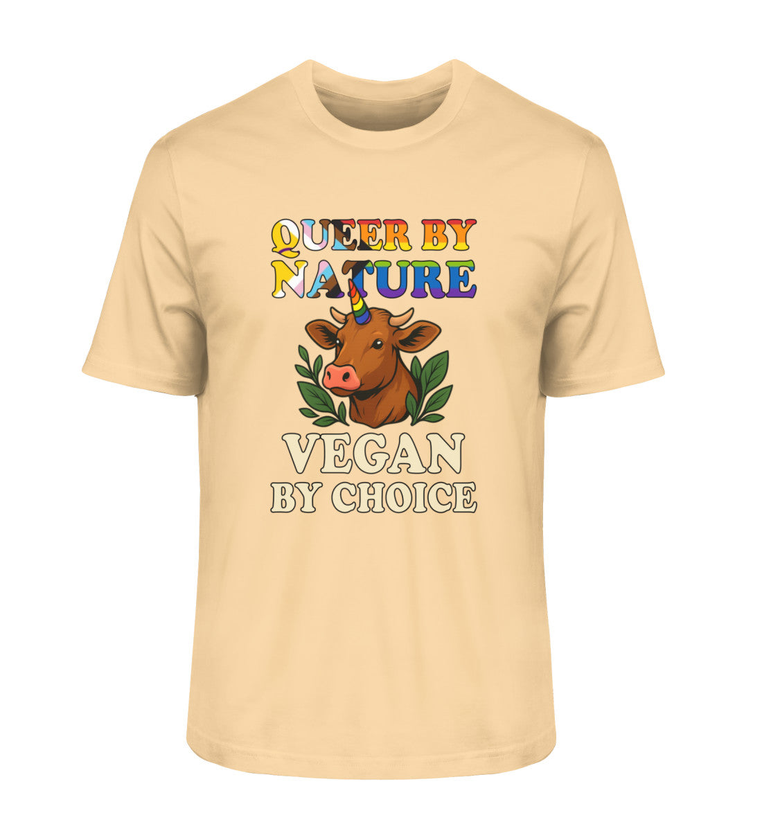 Nispero Classic T-Shirt Cow Unicorn – Queer by nature, Vegan by choice - Vegayn