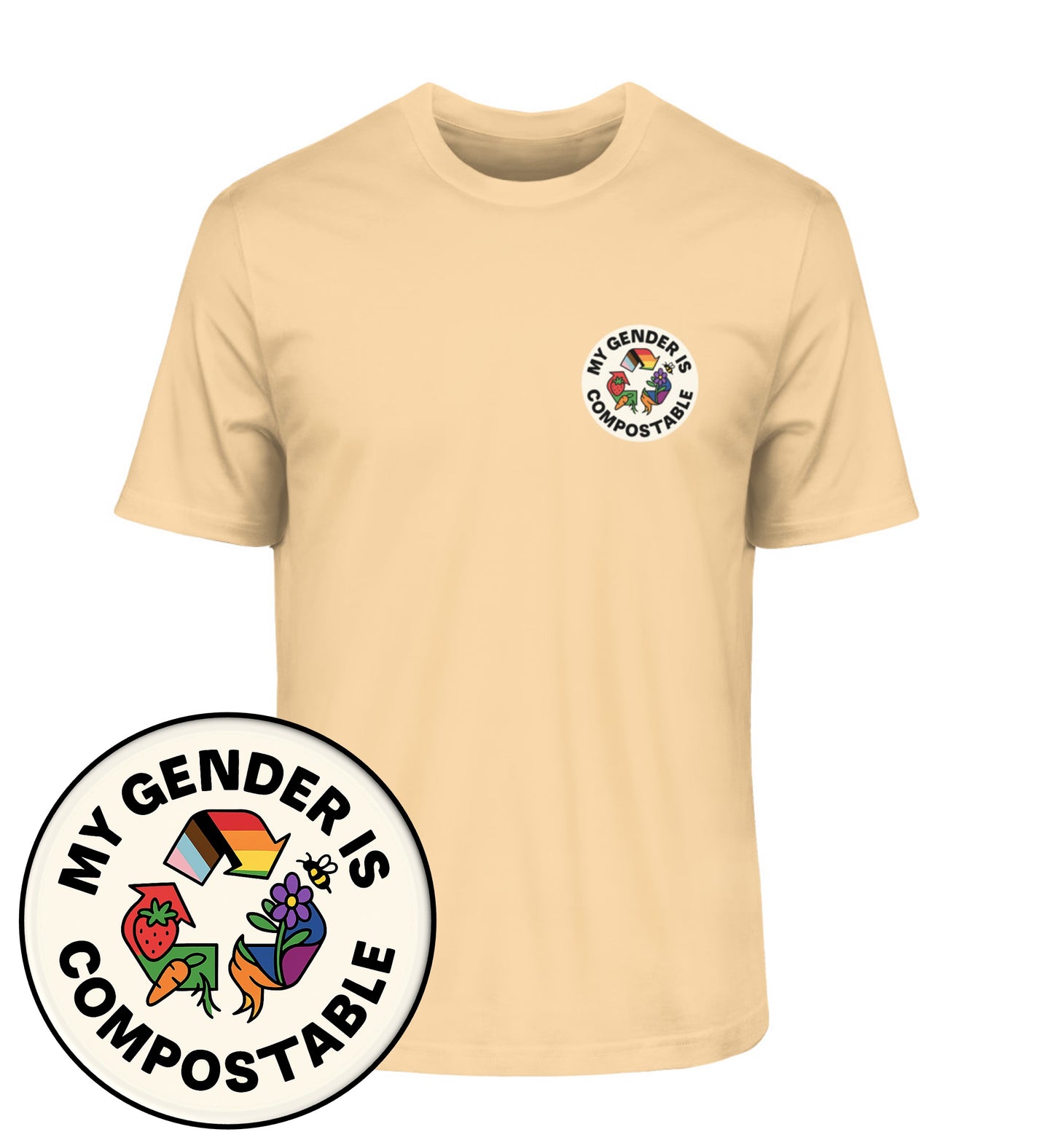 Nispero Classic T-Shirt – My gender is compostable - Vegayn