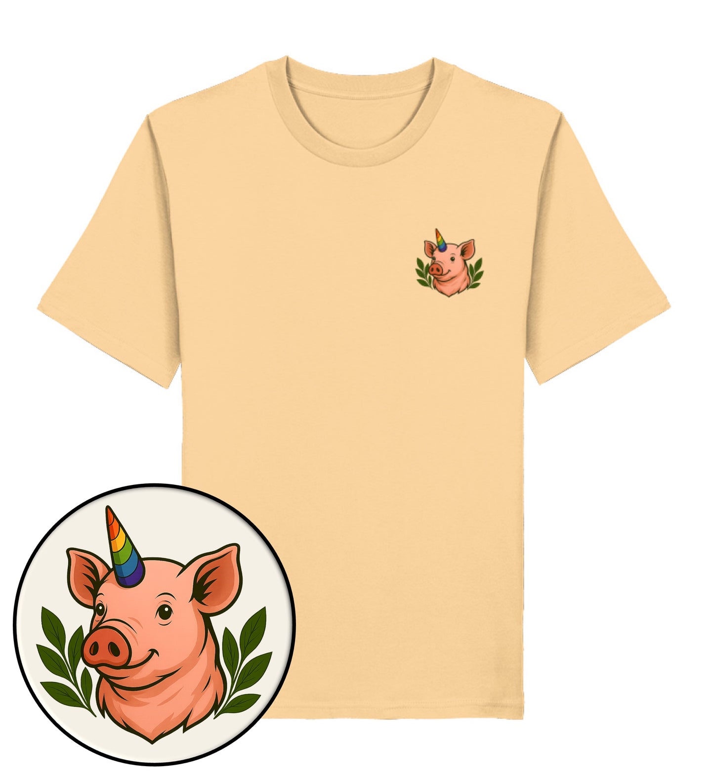 Nispero Classic T-Shirt– Pig Queercorn - Vegayn