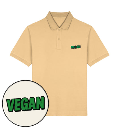 Nispero Polo Shirt Embroidery – Vegan - Vegayn
