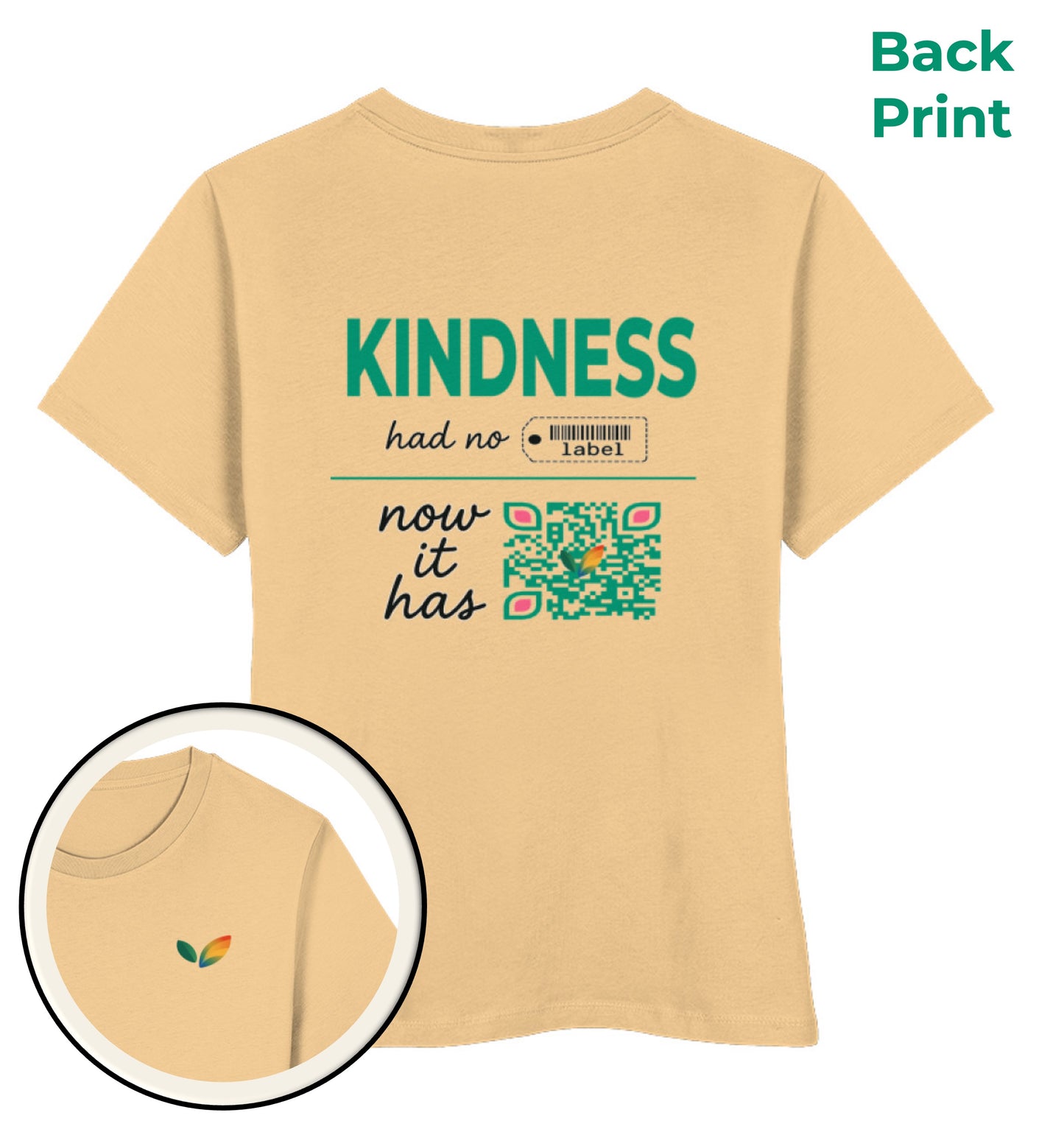 Nispero Short-Fit T-Shirt – Kindness had no label. Now it has - Vegayn