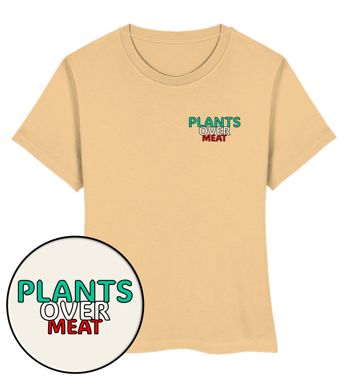 Nispero Short-Fit T-Shirt – Plants over meat - Vegayn