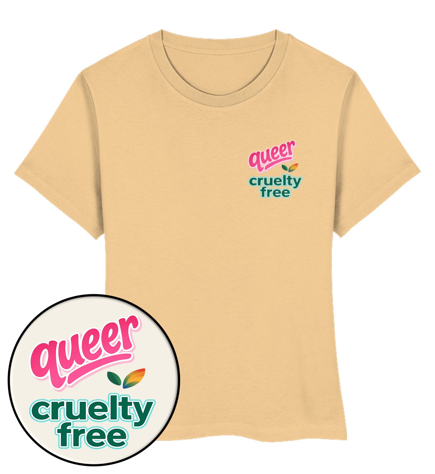 Nispero Short-Fit T-Shirt – Queer & cruelty-free - Vegayn